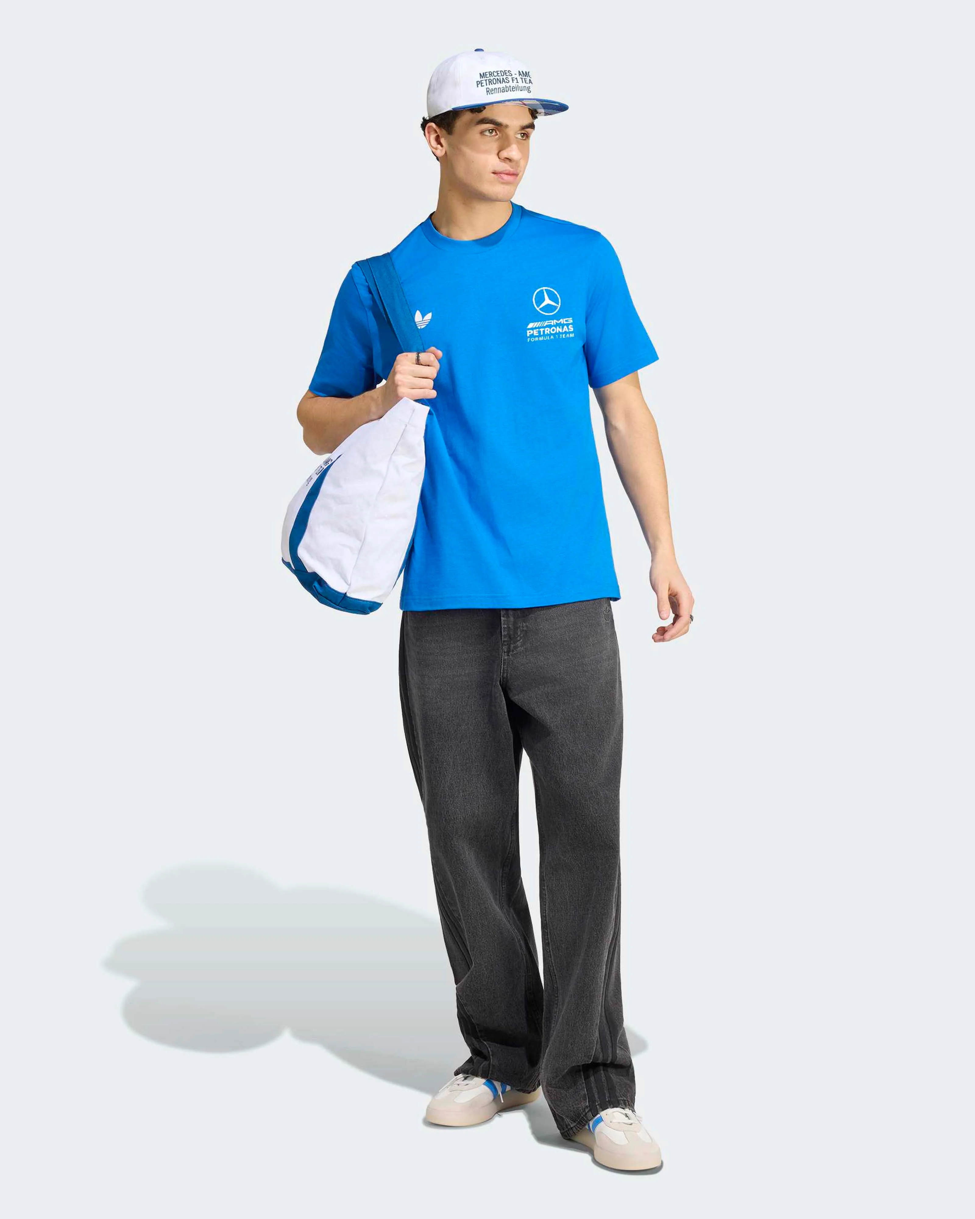 Mens Blue Wonder T-shirt Blue - Image 3