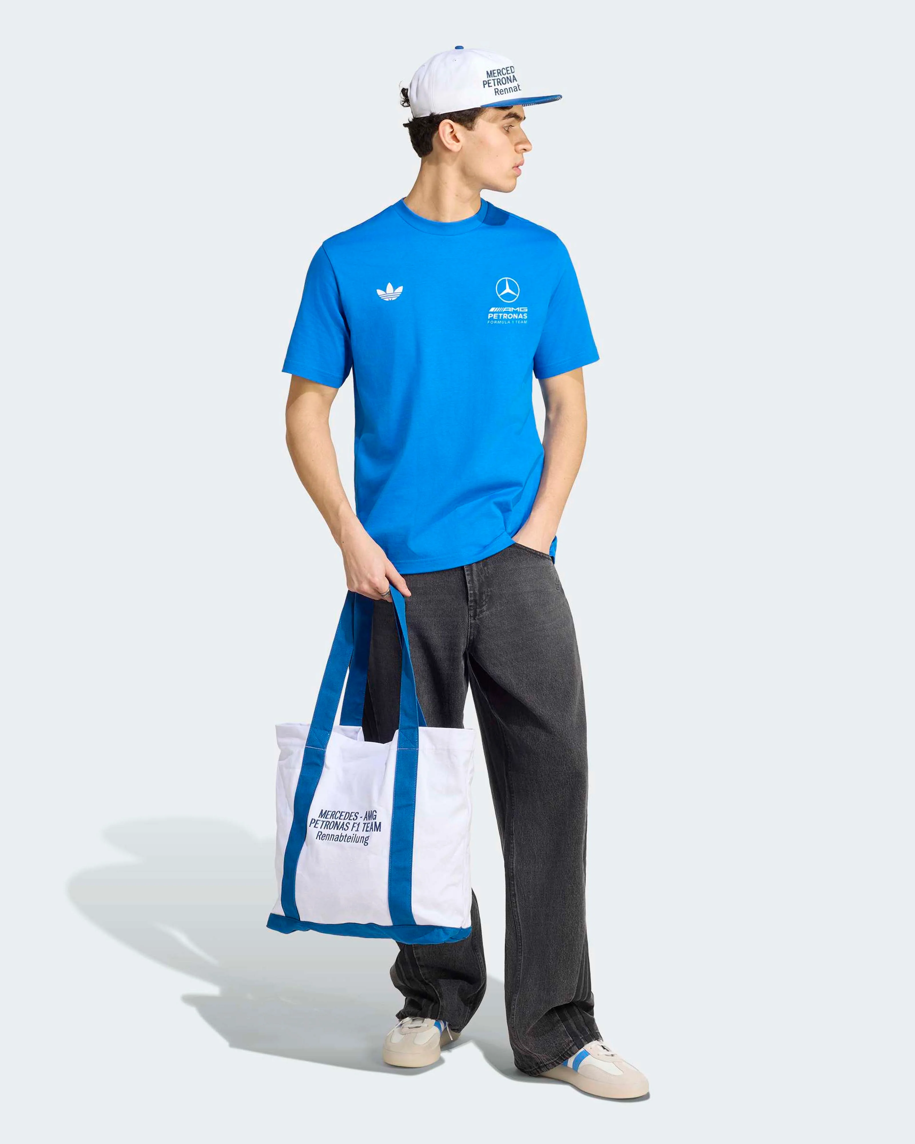 Mens Blue Wonder T-shirt Blue - Image 4
