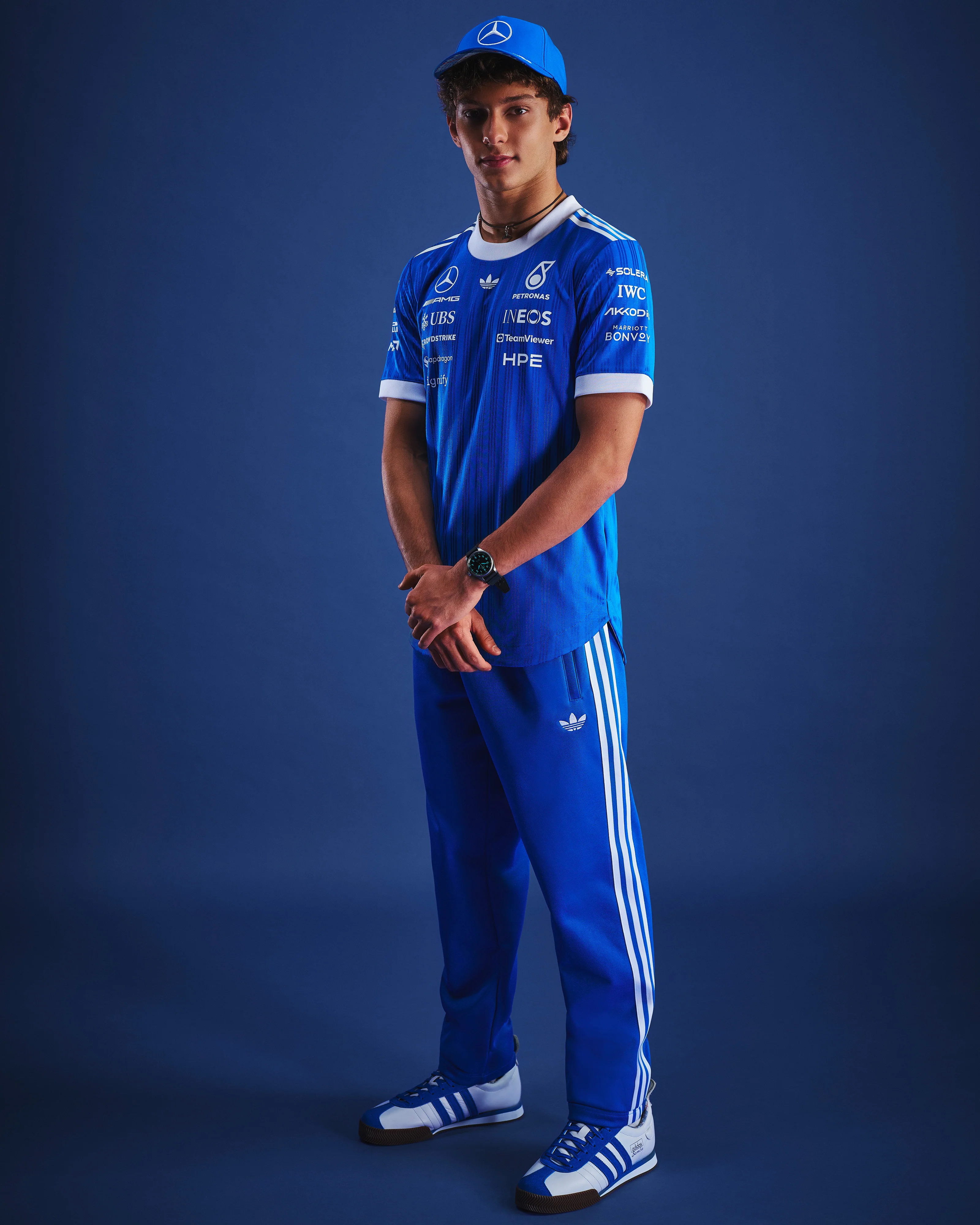 Mens Blue Wonder Track Pants Blue - Image 2