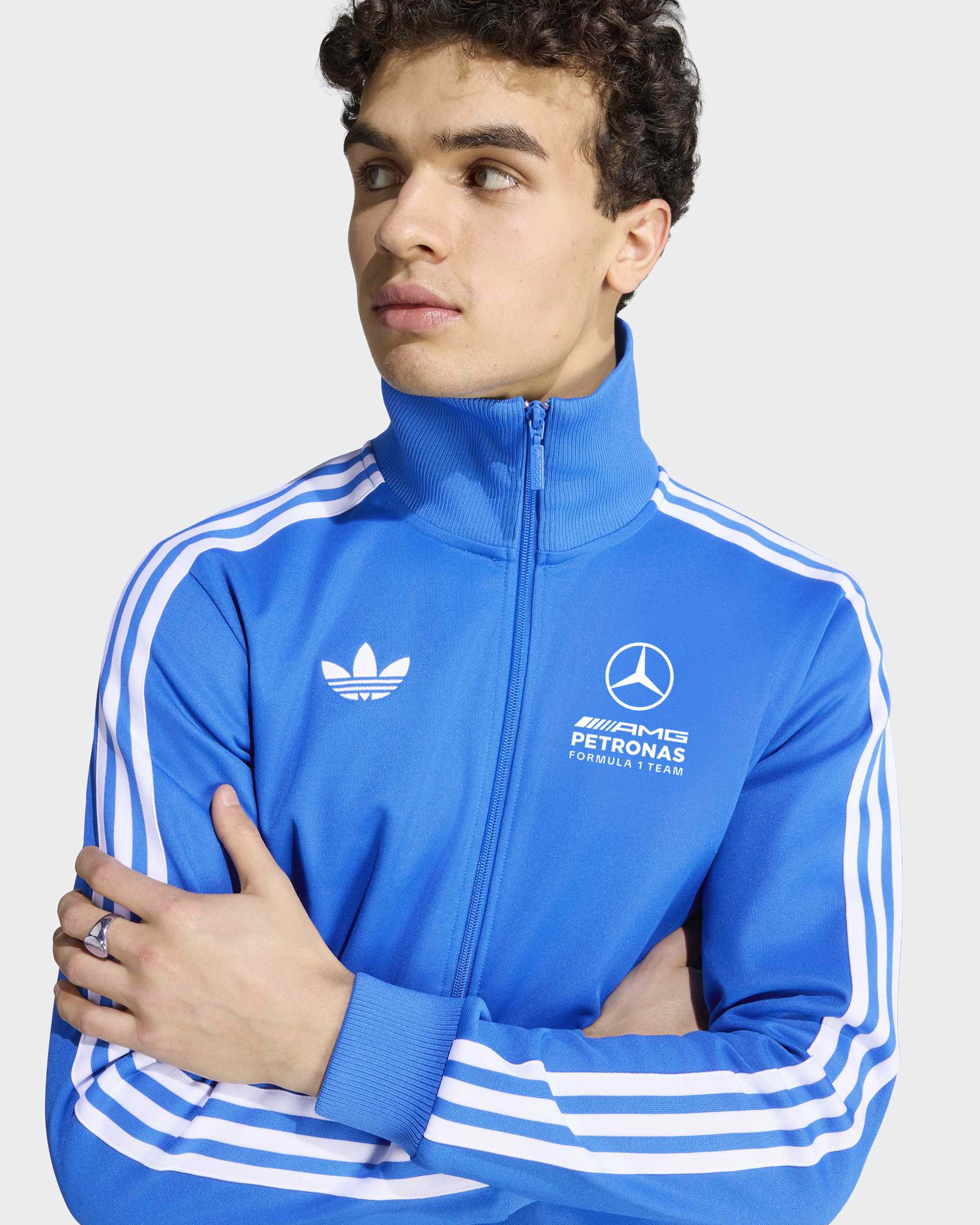 Mens Blue Wonder Track Top Blue - Image 8