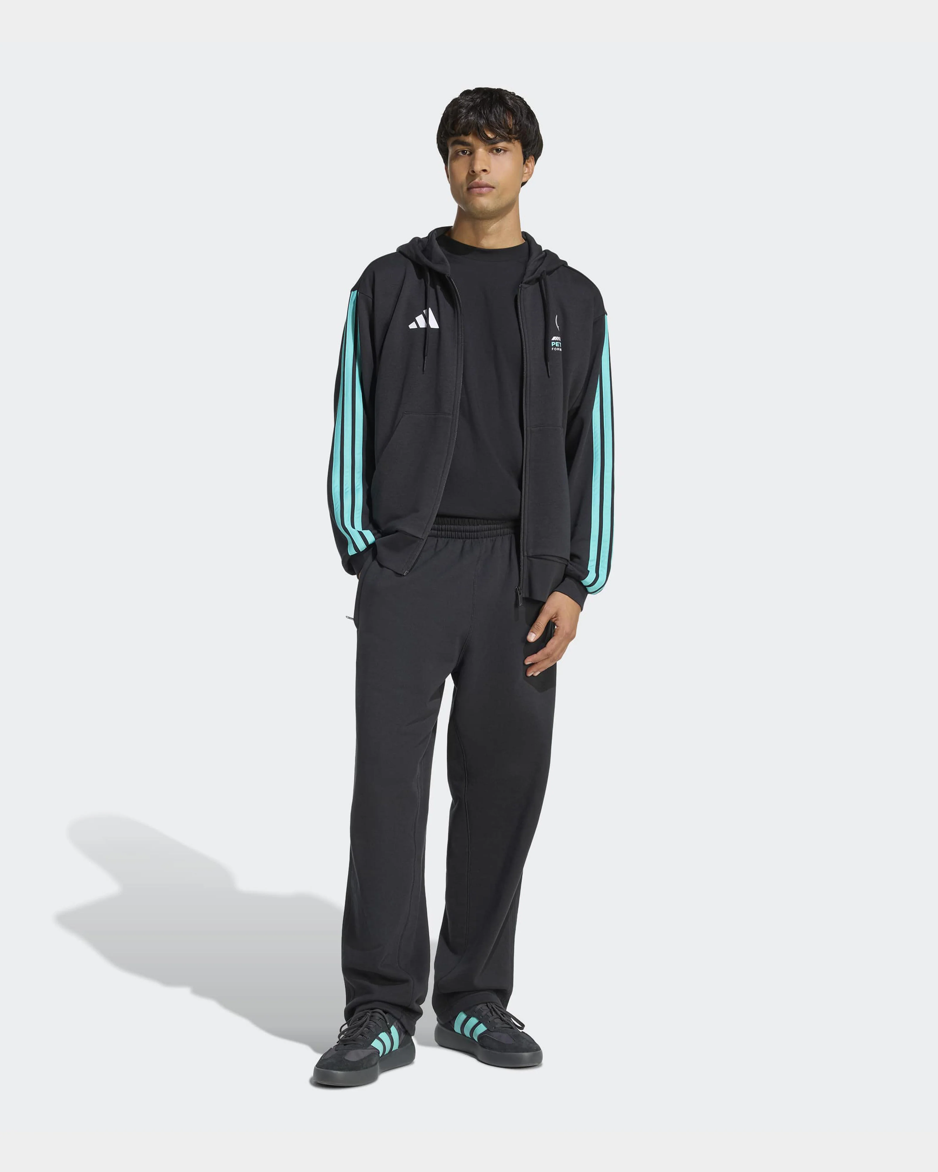 Mens DNA Full-Zip Hoody Black - Image 3