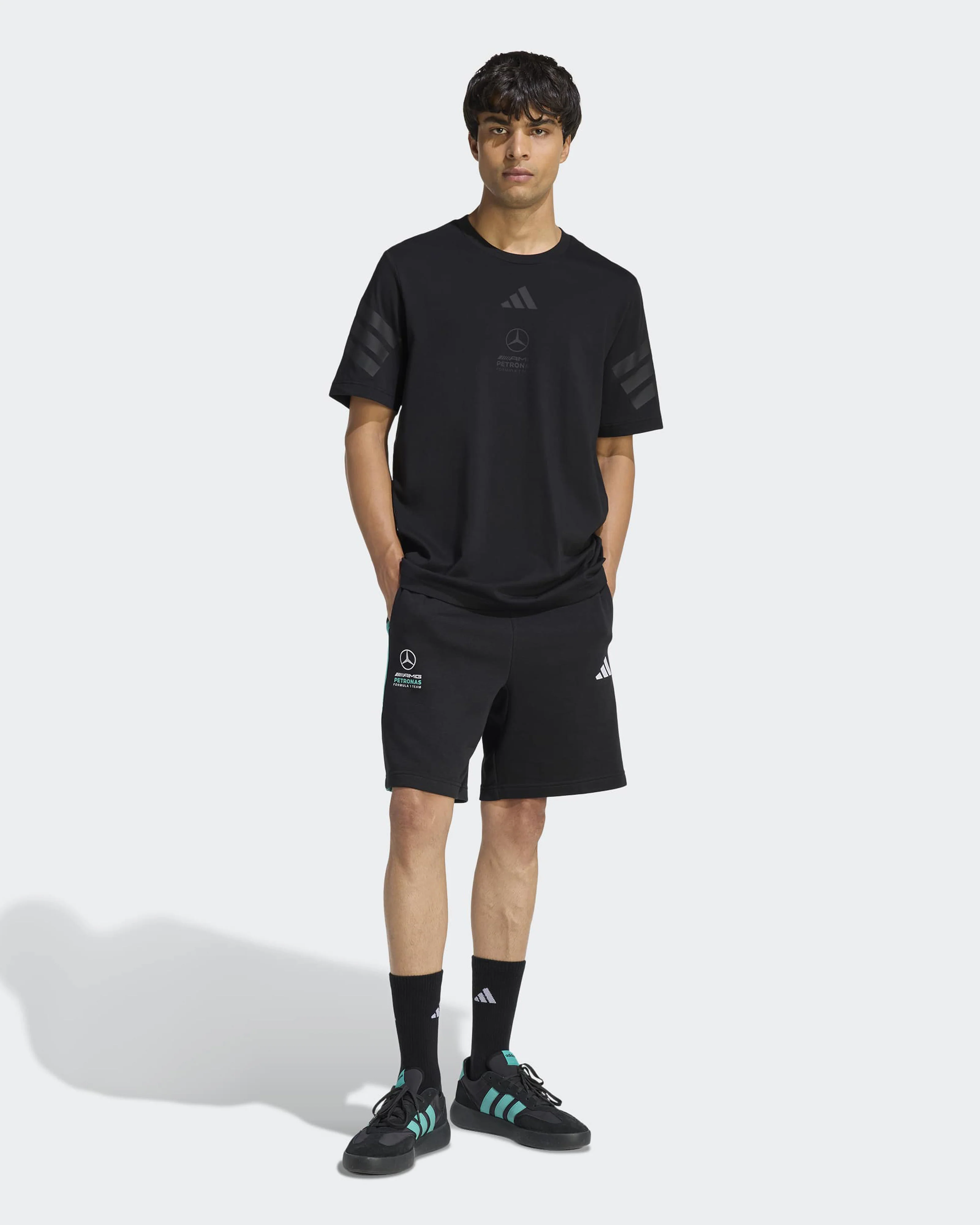 Mens Night T-shirt Black - Image 3