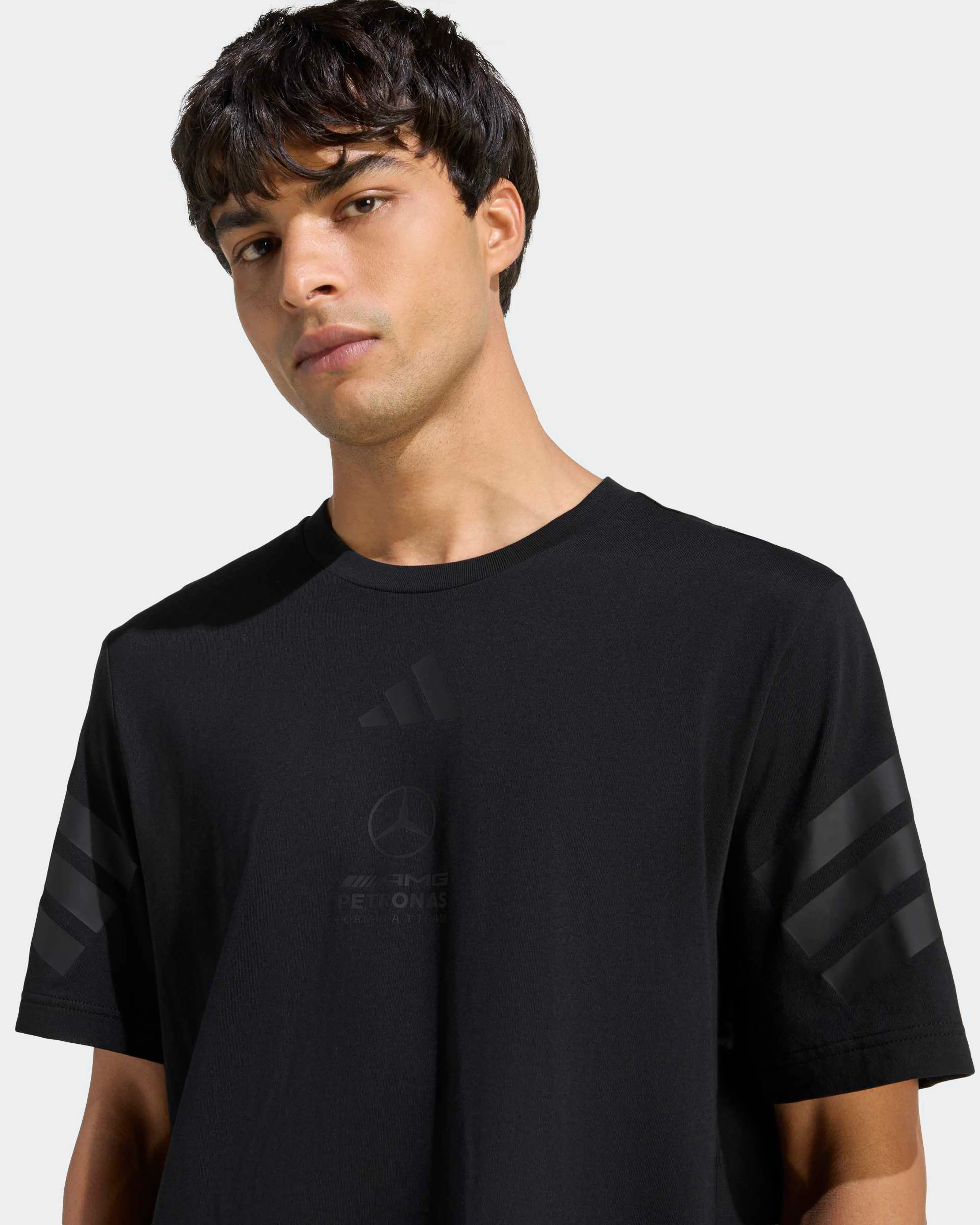 Mens Night T-shirt Black - Image 4