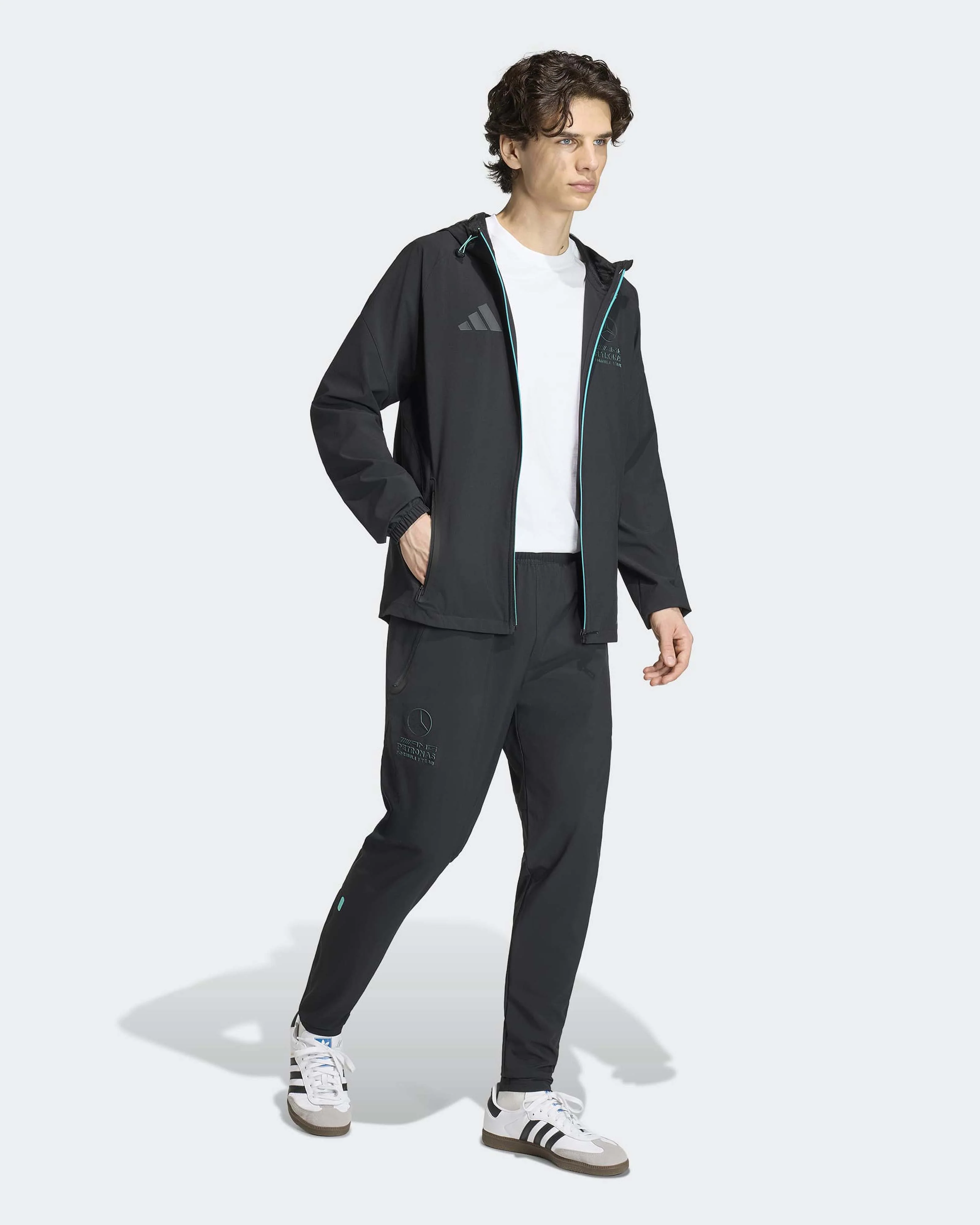 Mens Night Tracksuit Pants Black - Image 3