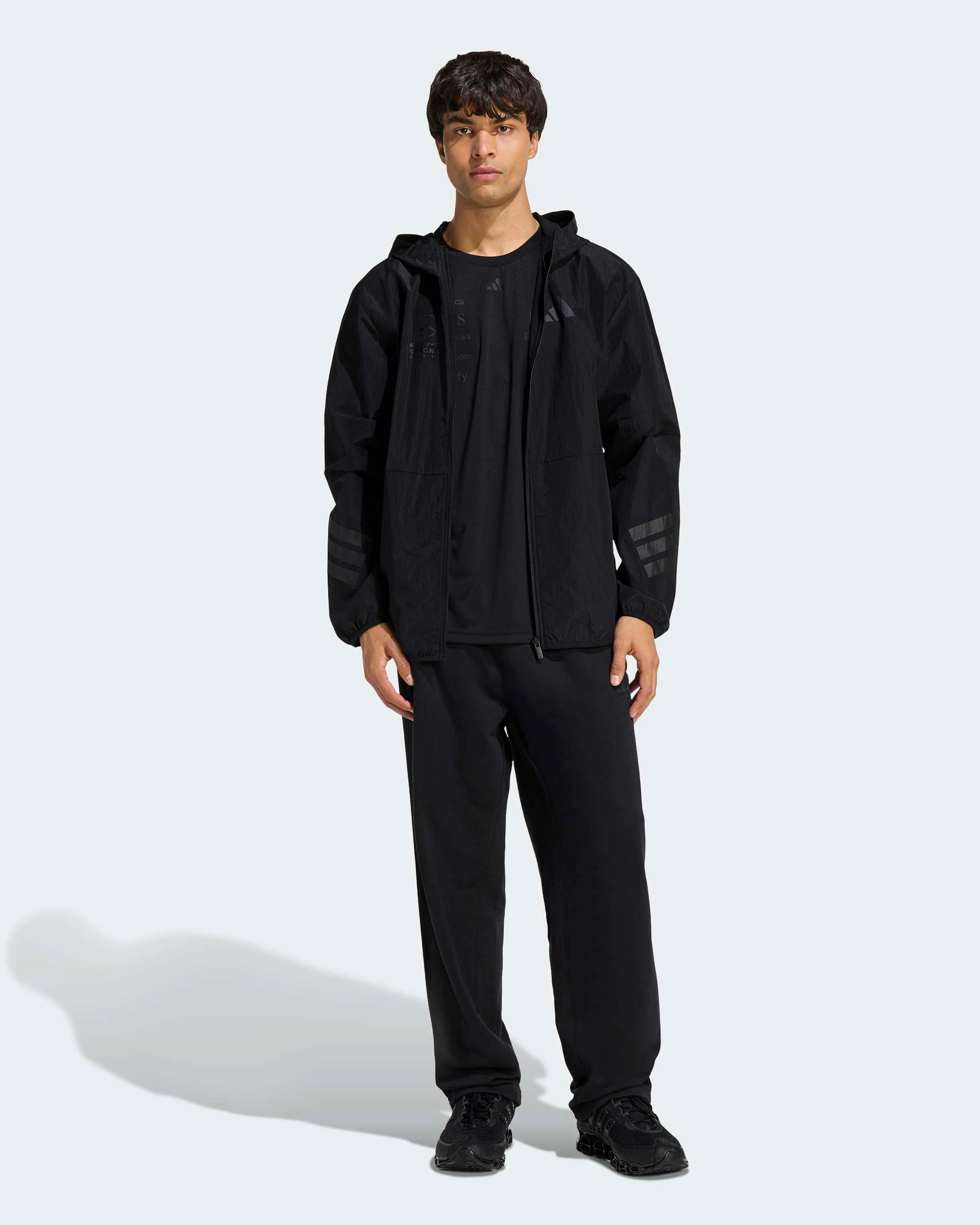 Mens Night Windbreaker Black - Image 3