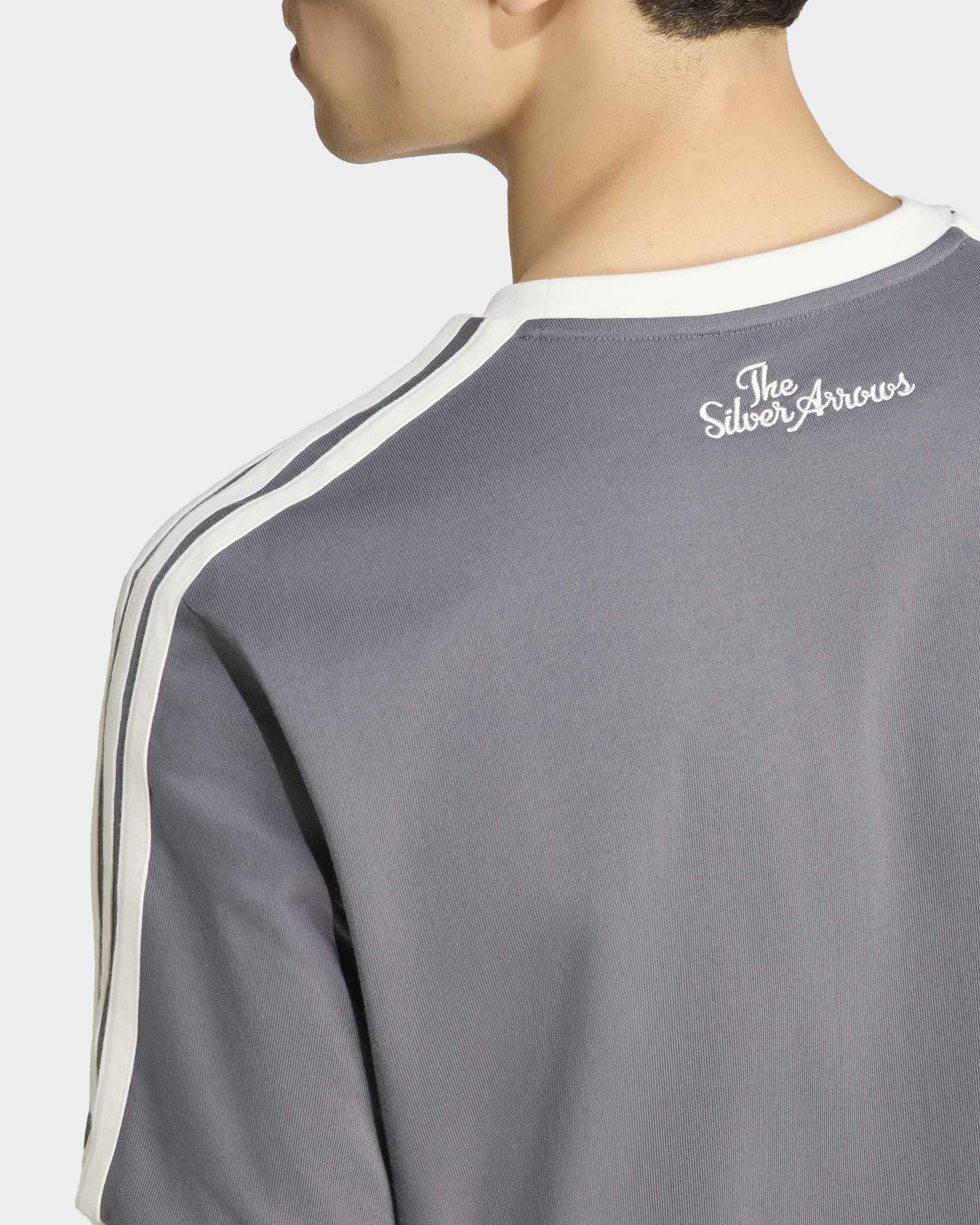 Mens Silver Arrows Icon T-shirt Grey - Image 7