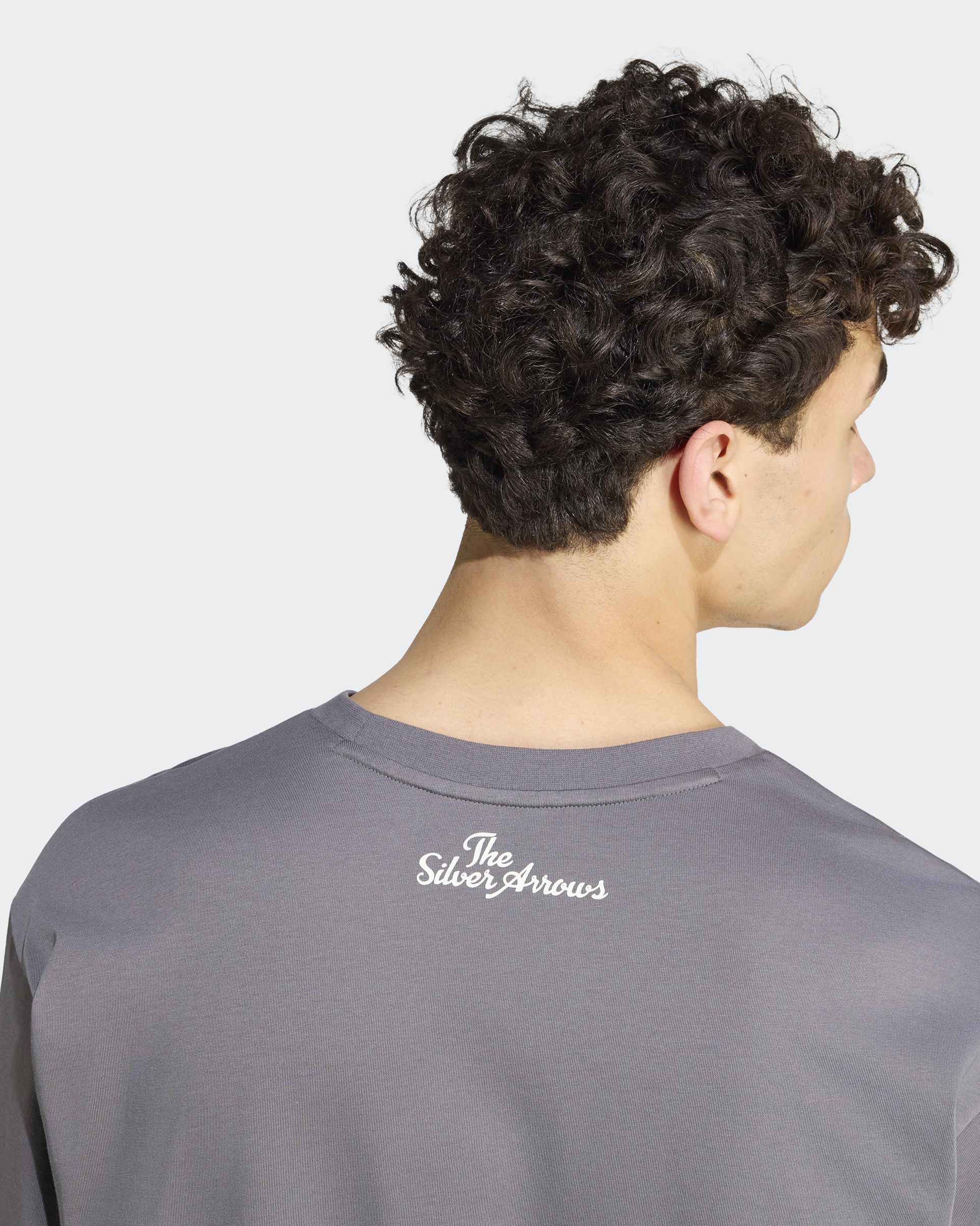 Mens Silver Arrows Longsleeve T-shirt Grey - Image 5