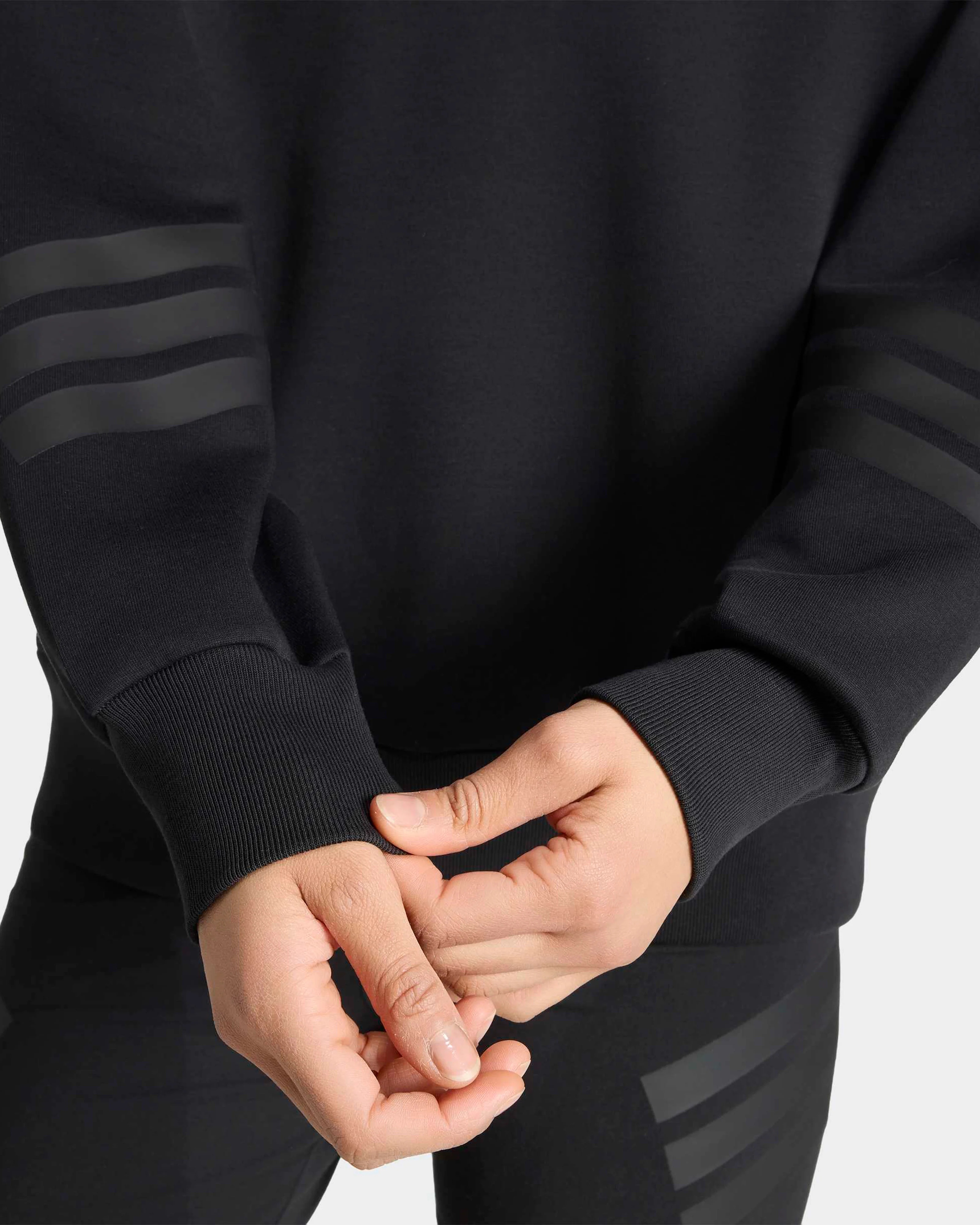 Womens Night Sweat Top Black - Image 5