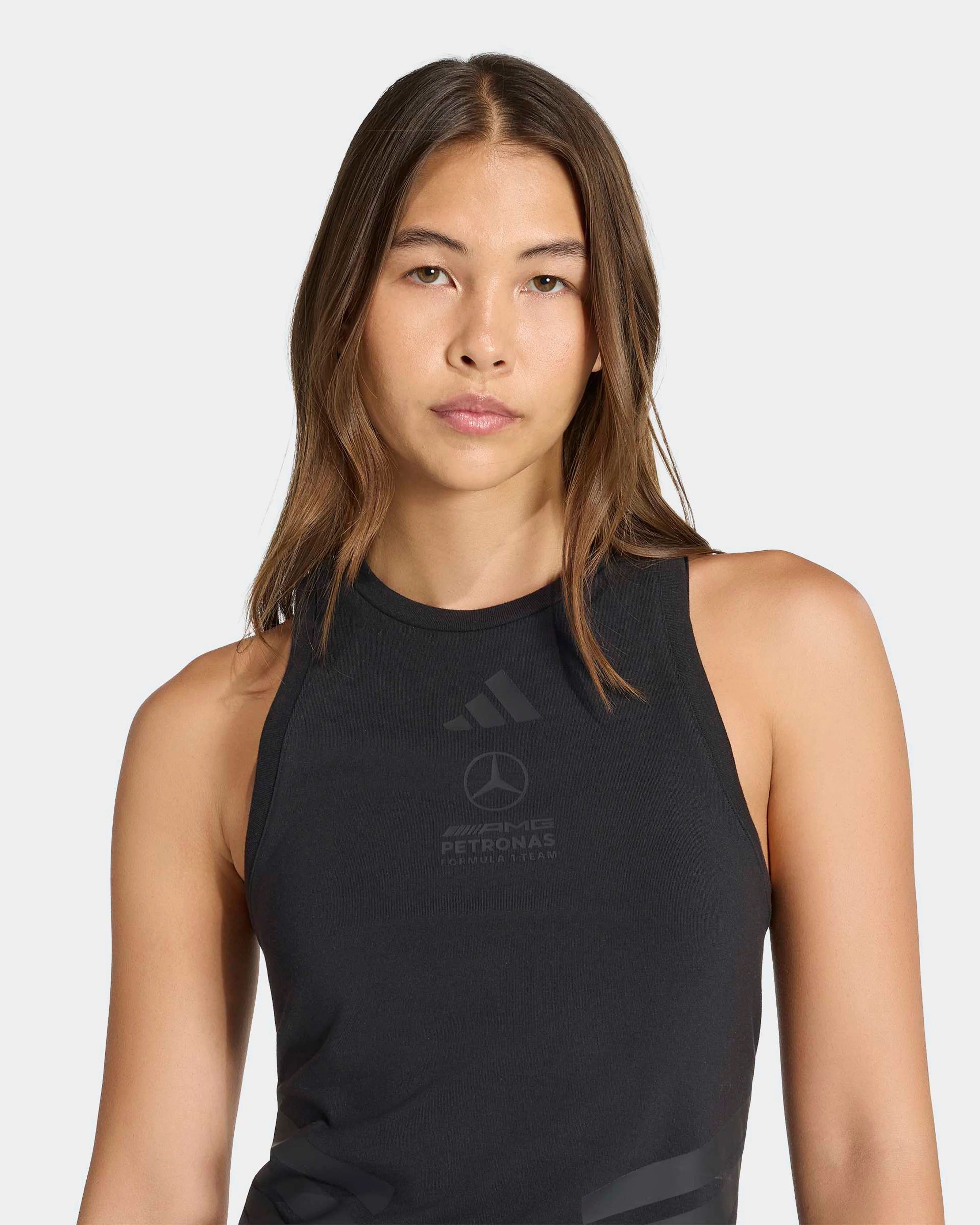 Womens Night Tank Top Black - Image 4