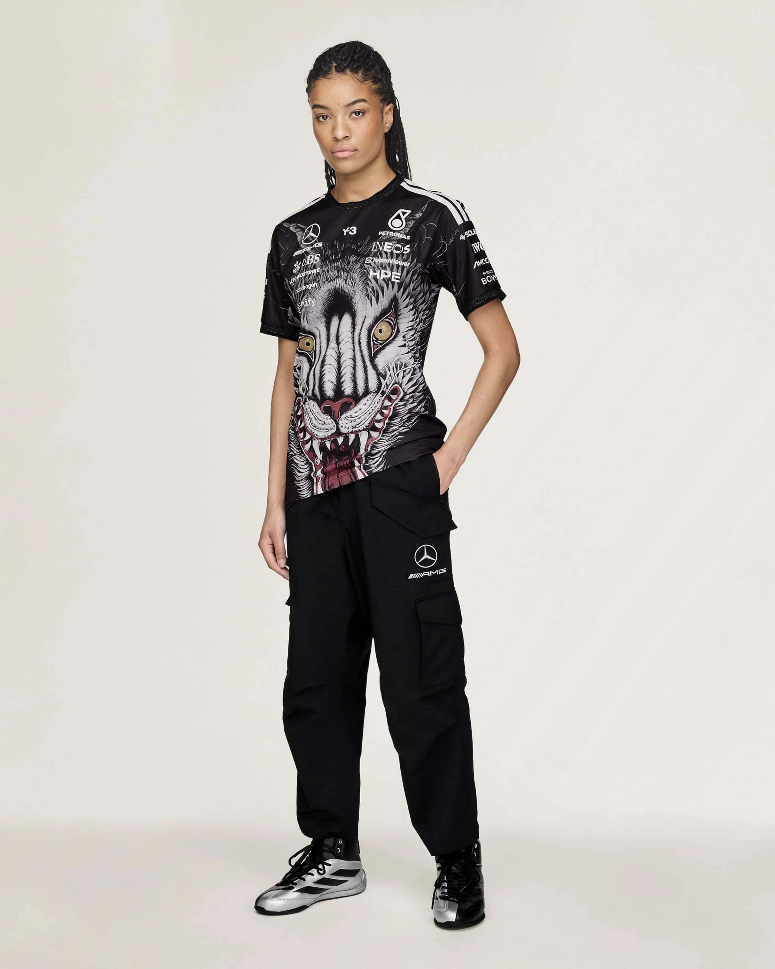 Y-3 Short-Sleeve Team Driver Tee Black - Image 6