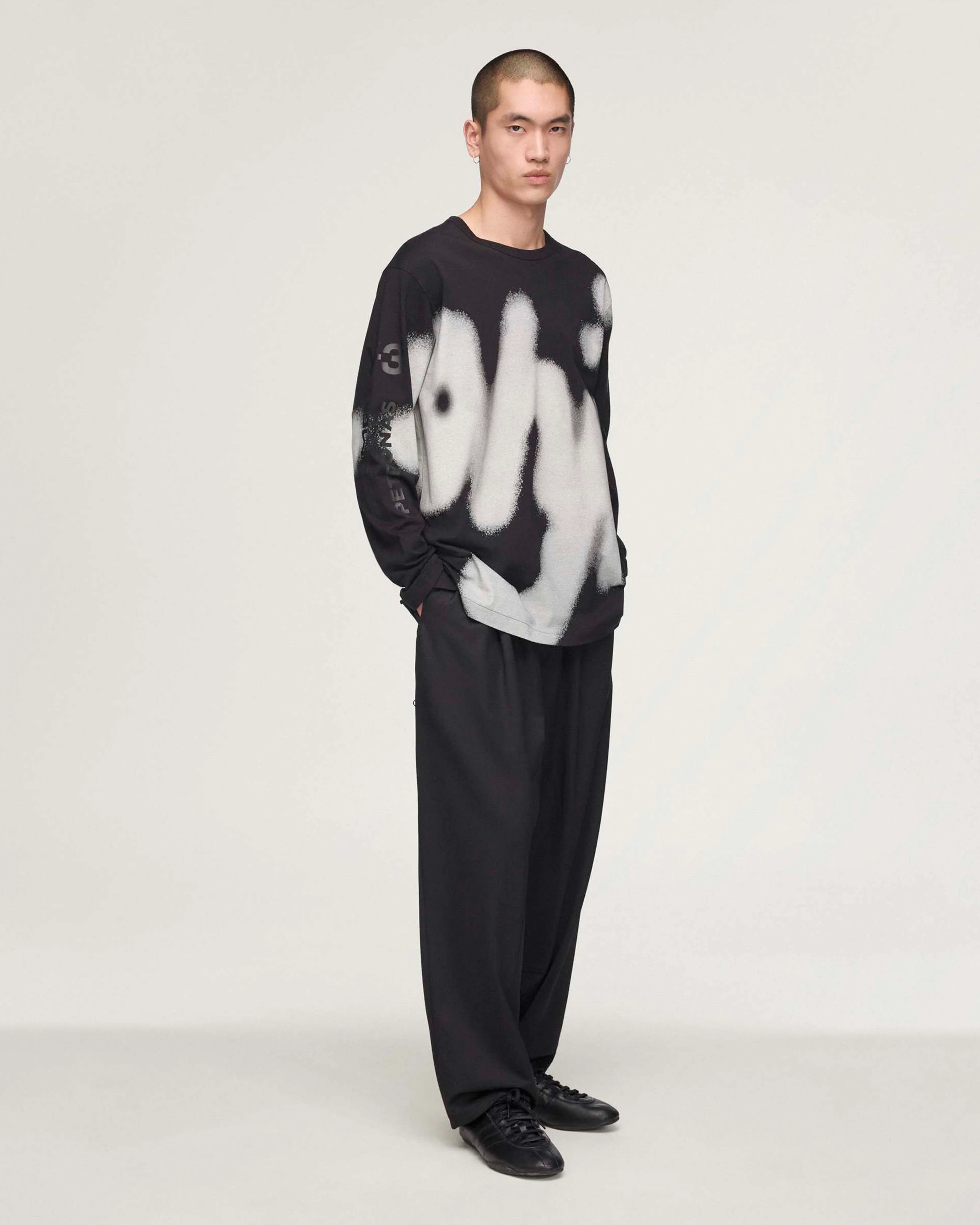 Y-3 Yohji Long-Sleeve T-shirt Black - Image 5