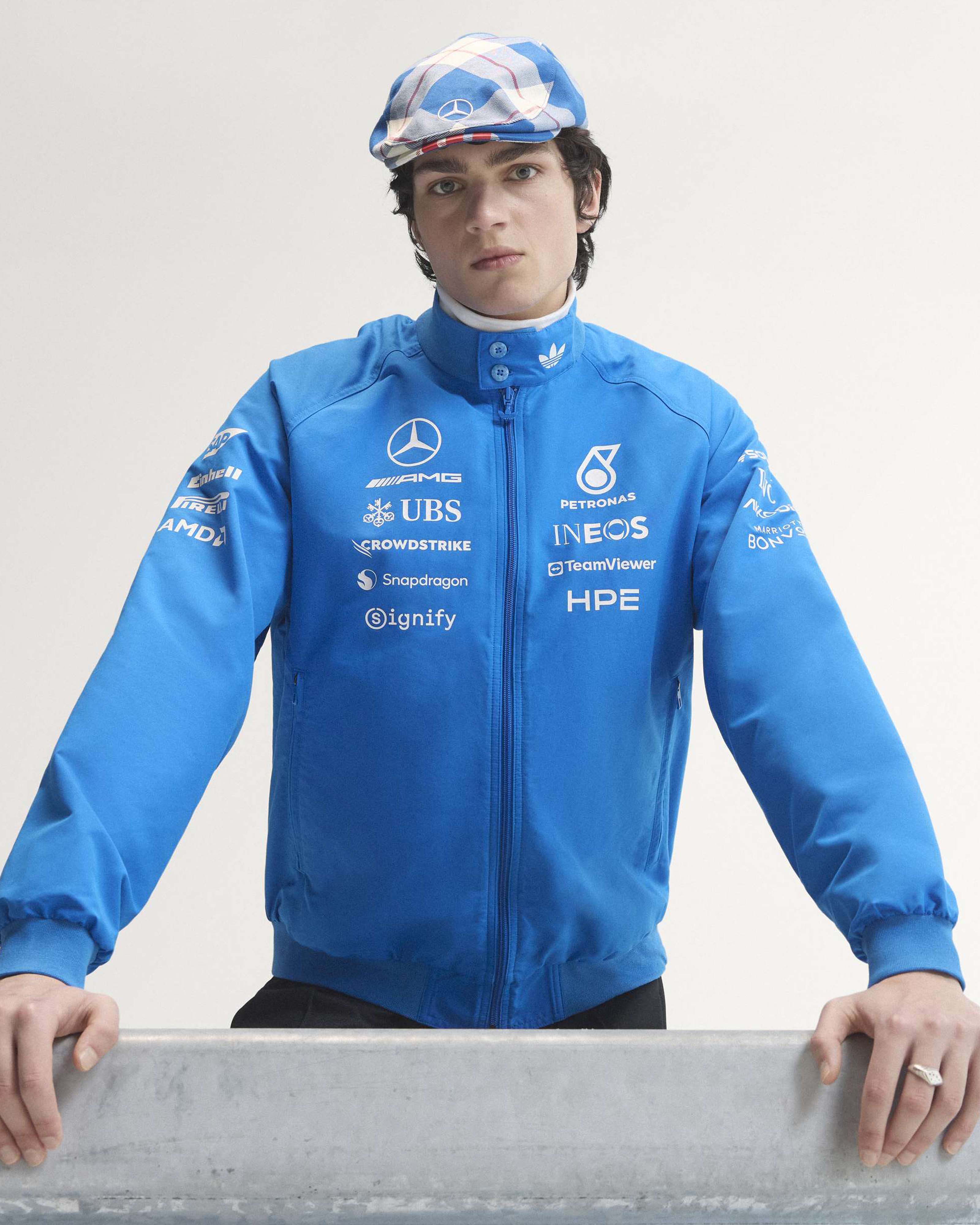Mens 2026 Blue Wonder Team Harrington Jacket Blue - Image 11