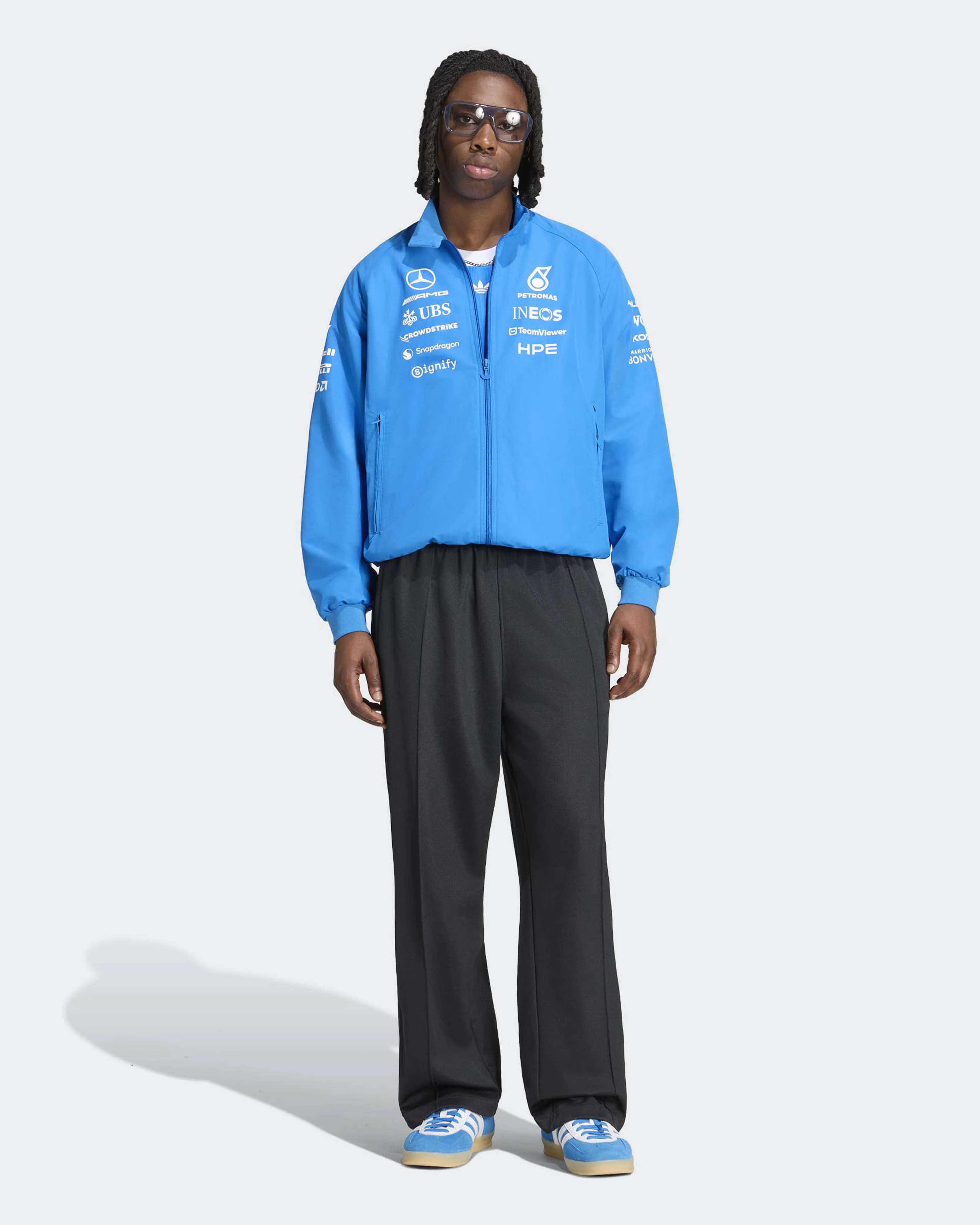 Mens 2026 Blue Wonder Team Harrington Jacket Blue - Image 7