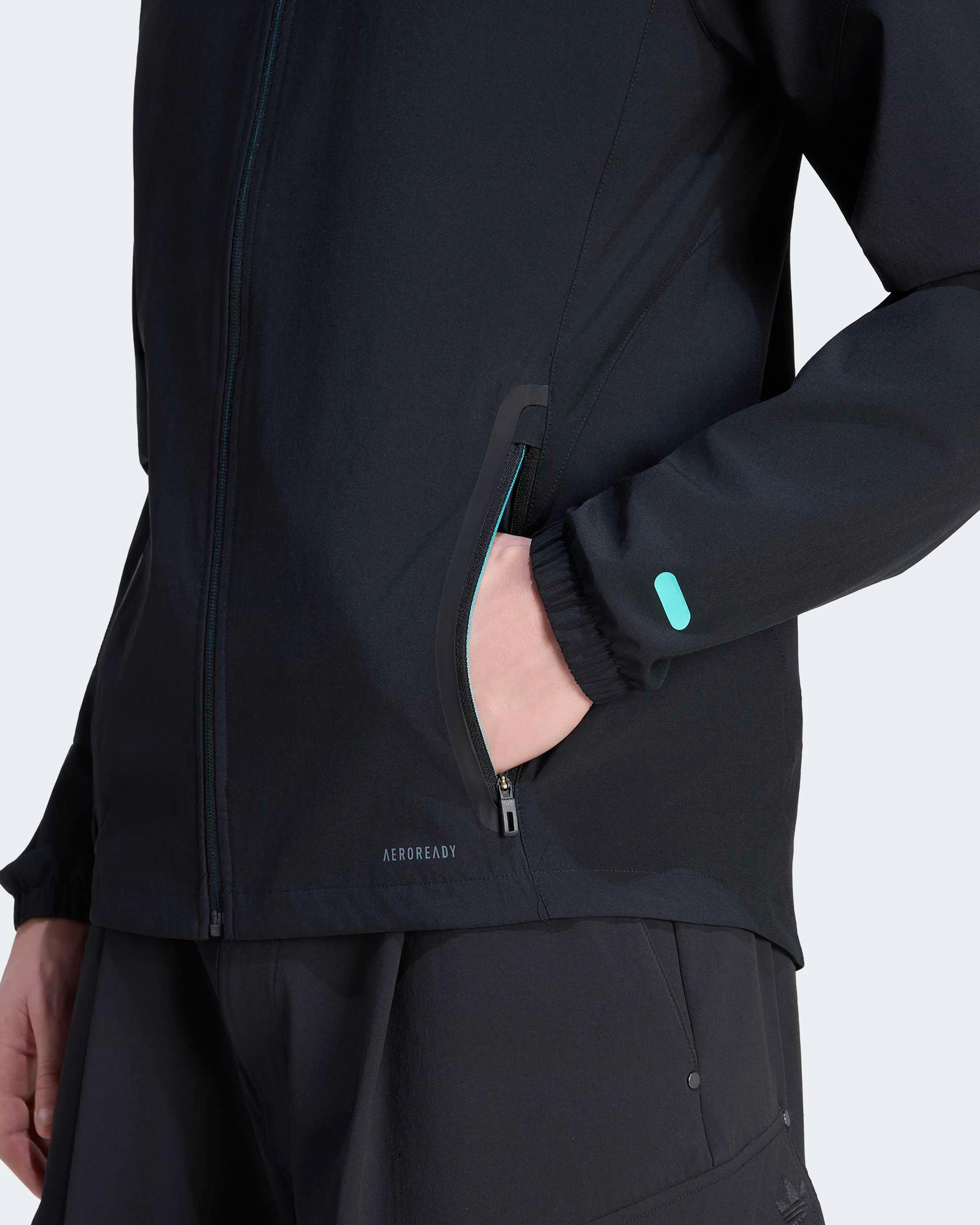 Mens Night Vis Tech Jacket Black - Image 5