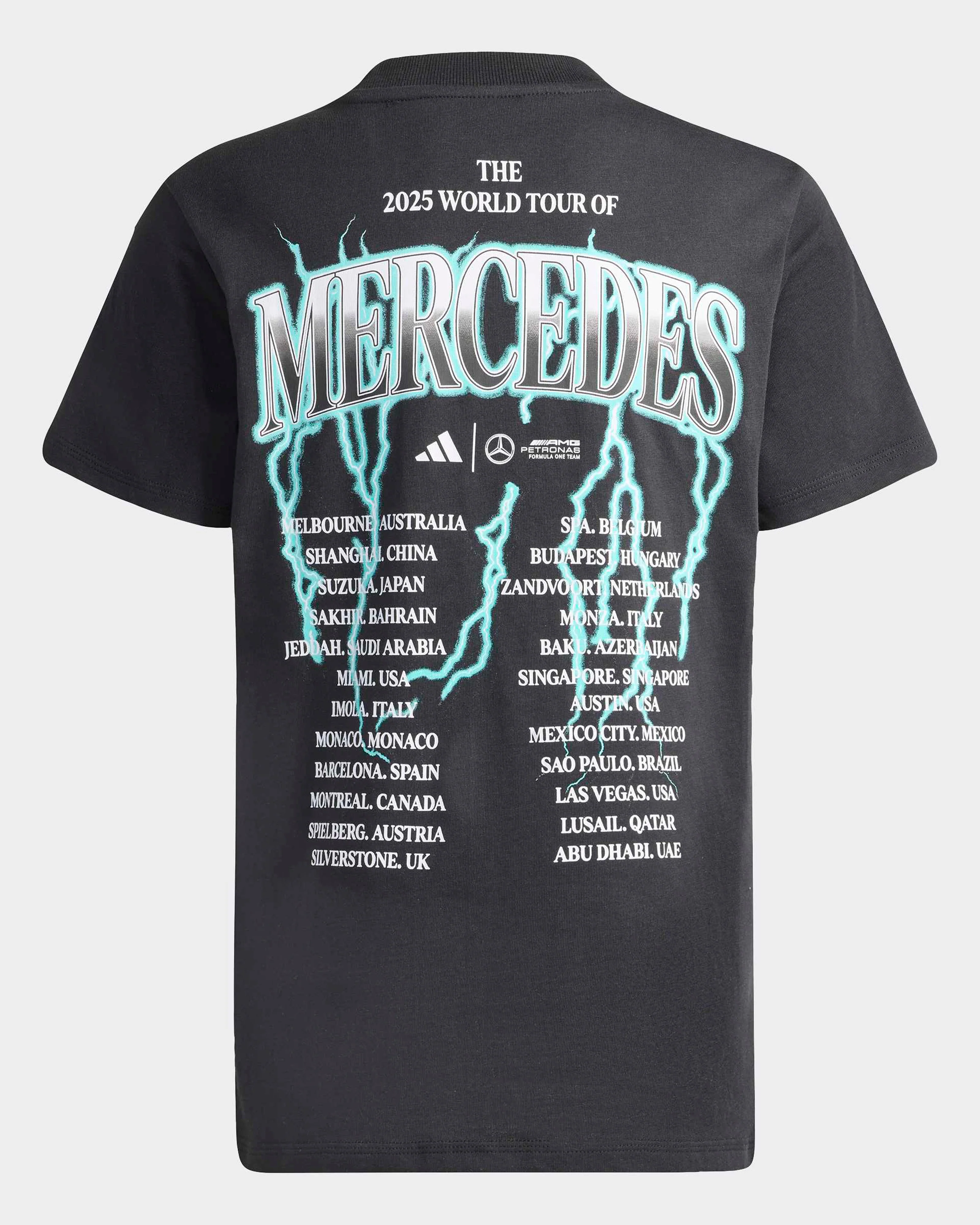 Mens World Tour Graphic T-shirt Black - Image 2